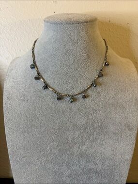 Vintage Anne Klein Station Charm Necklace in EUC!!